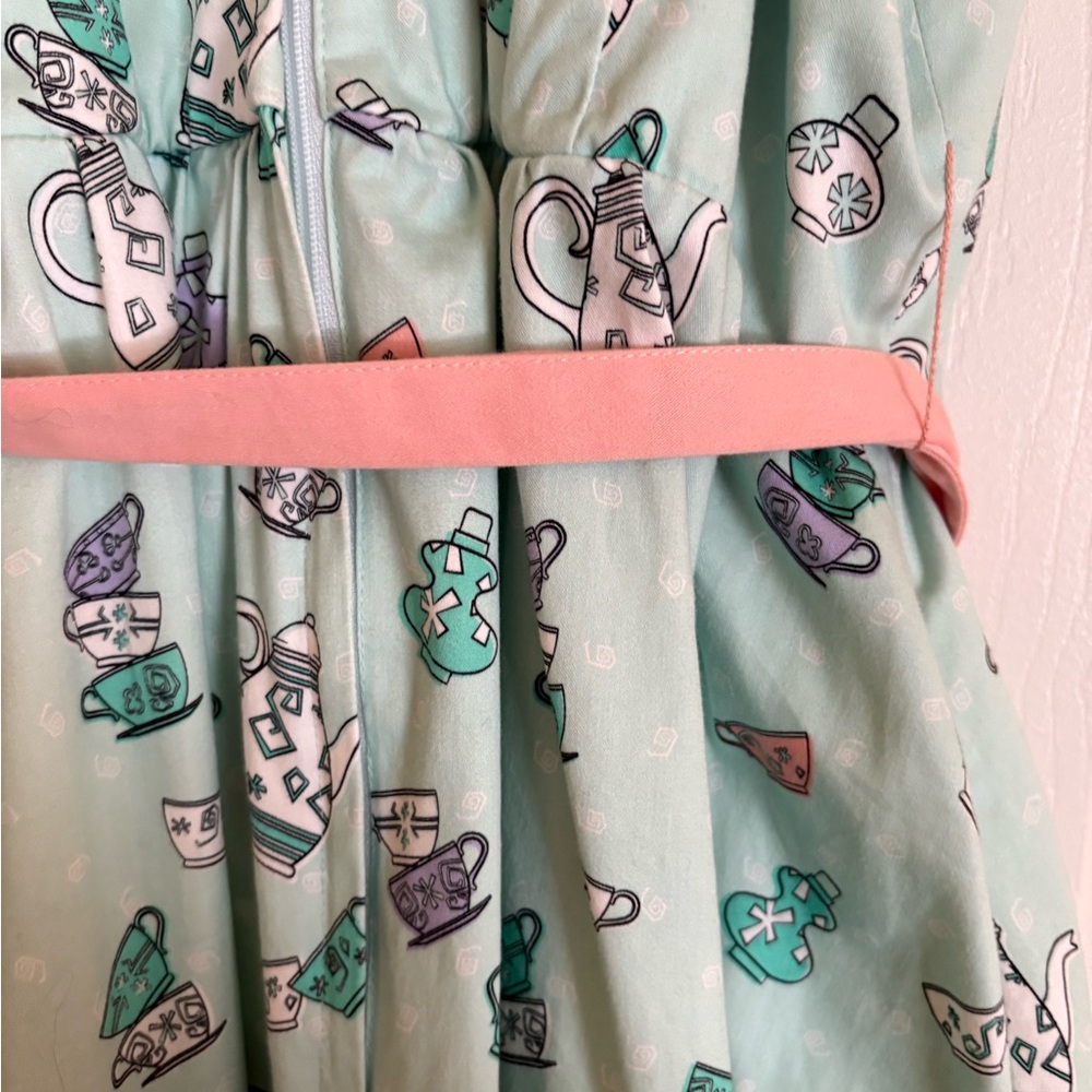 Disney Parks Rare Mad Hatters Teacup Midi Dress - Picture 4 of 13